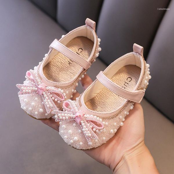 

flat shoes bling rhinestone crystal kids princess performance for wedding party little girls leather black beige1, Black;grey