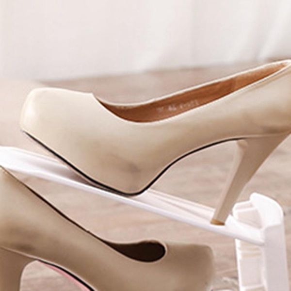 

6pcs household adjustable shoe bracket double shoe box layered cabinet storage storage finishing rack