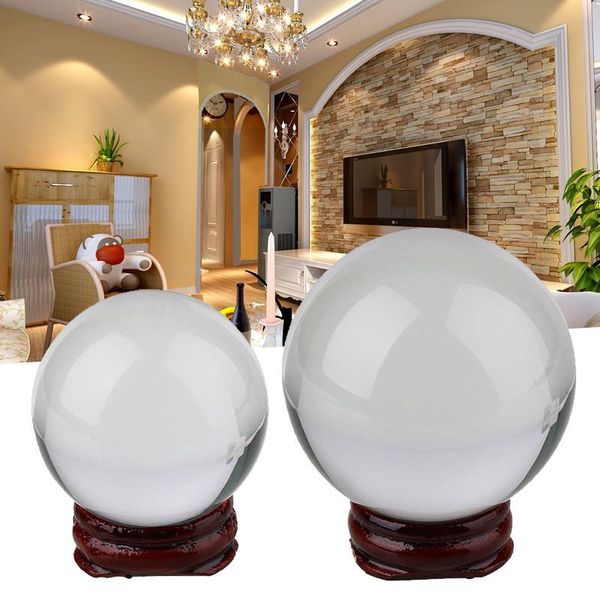 

transparent crystal ball sphere glass with stand 50mm/60mm pure clear gift