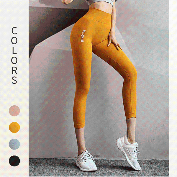 

high waist letters women leggings calf-length yoga pants seamless sports fitness breathable quick drying tights workout trousers, White;red
