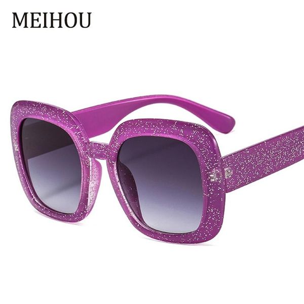 

sunglasses luxury square for women fashion purplr crystal gradient female 2021 transparent glasses eyewear uv400, White;black