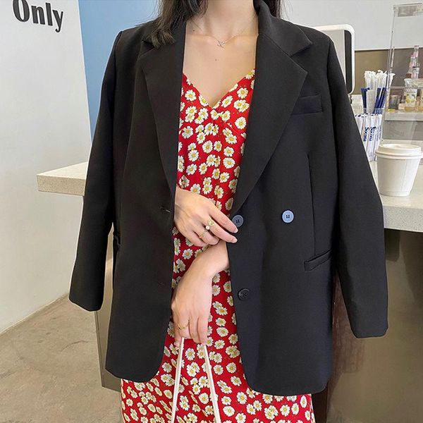 

py1124 2021 spring autumn winter new women fashion casual ladies work wear nice jacket woman female suit blazer office lady, White;black