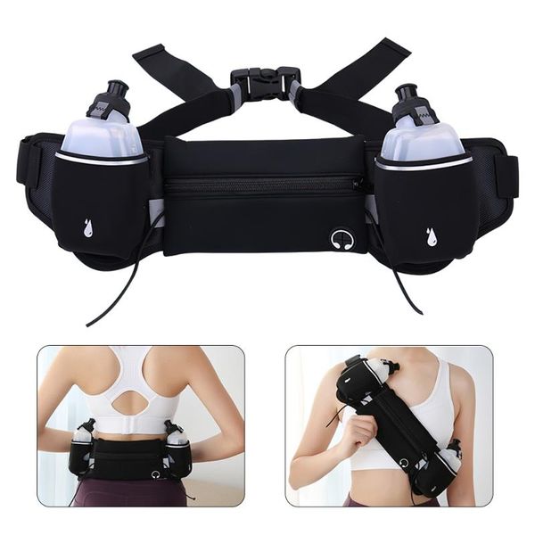 

outdoor bags running waist bag marathon men women riding fitness water bottle waterproof phone sport belt