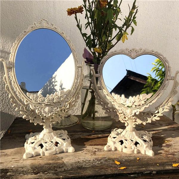 

frames double-sided makeup mirror deskprincess nordic home room decor hd girl heart beauty