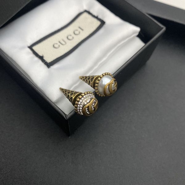 

ice cream pearl earrings fashion net red same earrings s925 silver needle