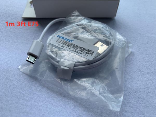 

100pcs 6 generations foxconn original oem quality e75 5ic 1m 3ft 2m 6af usb data sync charge phone cable with retail package new 2019