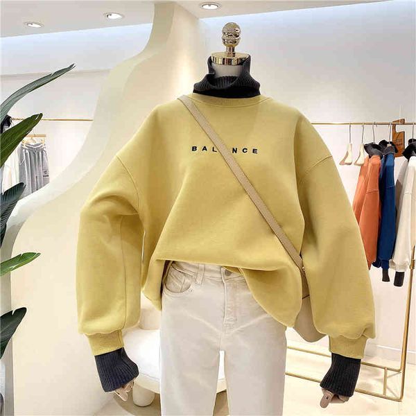 

men's hoodies & sweatshirts women's super-large woolen sweatshirt, two pieces, hood-ridden windbreaker erbi, Black