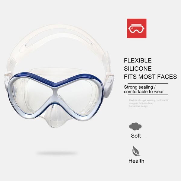 

diving masks children kids dive goggles anti-fog uv waterproof glasses silicone gear scuba equipment snorkel adults
