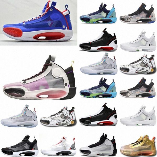 

men 34 jumpman basketball shoes xxxiv rui hachimura x heritage 34s infrared 23 zoo noah snow leopard air jordan aj black cat crispy mens spo