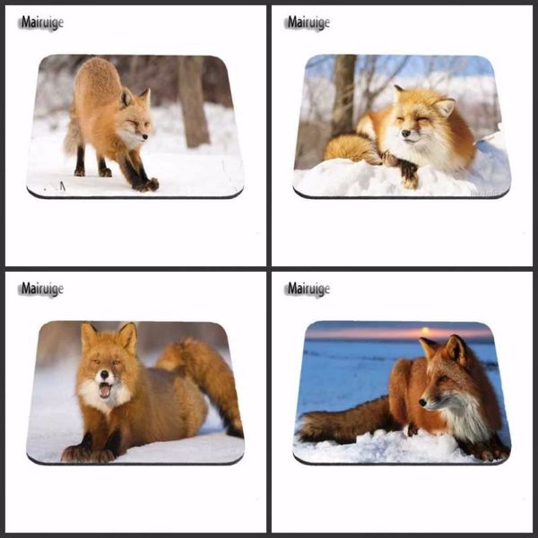

mouse pads & wrist rests arrivals animals cute foxes snow game custom mousepads rubber pad size for 18*22cm and 25*29cm 25*20cm as a
