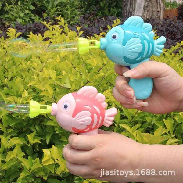 

tiktok red children mini manual gun small adorable fish machine toy blowing bubbles