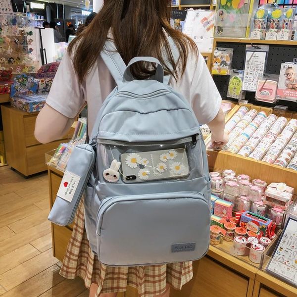 

backpack waterproof campus women's large capacity school bags for teens female harajuku student woman simple