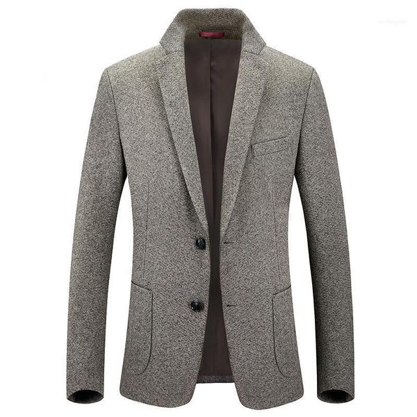 

men's jackets men wool blazer formal jacket winter autumn wedding party suit slim fit grey dress suit1, Black;brown