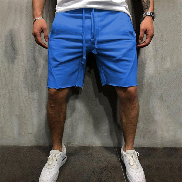 

2021 new fashion trend raw ee five-point pants fitness casual men's loose shorts large size s-3xl kgaq, White;black