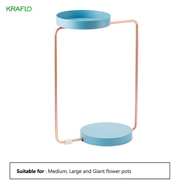 Atacado pequenos potes de ferro forjado Ferro Ferro Set para Plástico Flowerpot | Kraflo Garden.