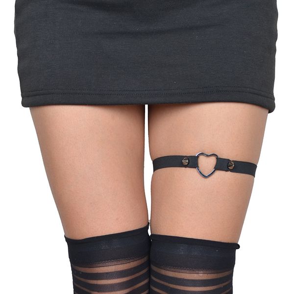 

international station rock hip-hop show suspender thigh temptation leg ring fun garter, Black;white