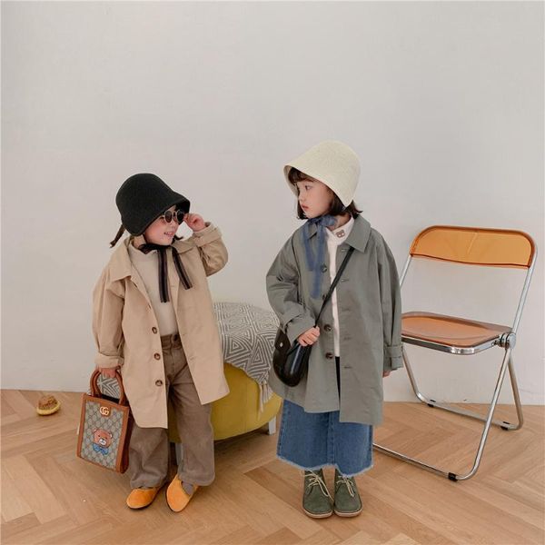 

jackets 2021 autumn arrival girls long sleeve coat kids, Blue;gray