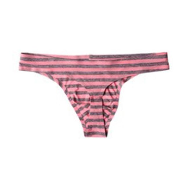 

underpants men striped g string thong seamless underwear bulge pouch panties t-back briefs low rise male bikini, Black;white
