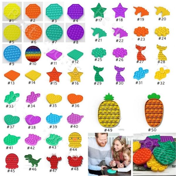 

fluorescence pop it fidget toy sensory push pop bubble fidget sensory toy autism special needs anxiety stress reliever for office workers