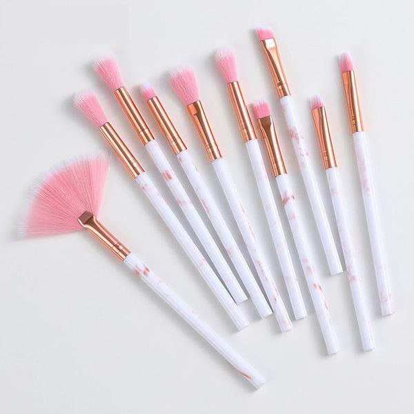 

makeup brushes 10 marbling eye brush set with fan shape beauty tool shadow