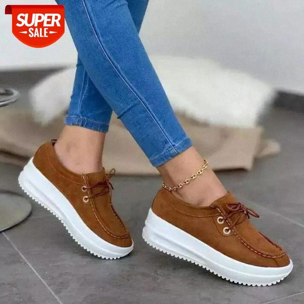 

ladies vulcanized shoes new fashion solid platform women shoes lace-up party sneakers plus size casual female sneakers #hl5f