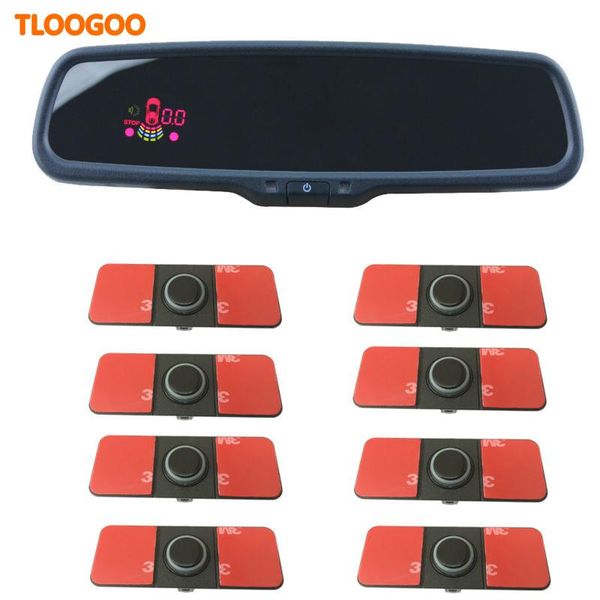 

car rear view cameras& parking sensors sensor with oem rearview mirror 8 16.5mm special bracket reverse backup radar sound buzzer alarm