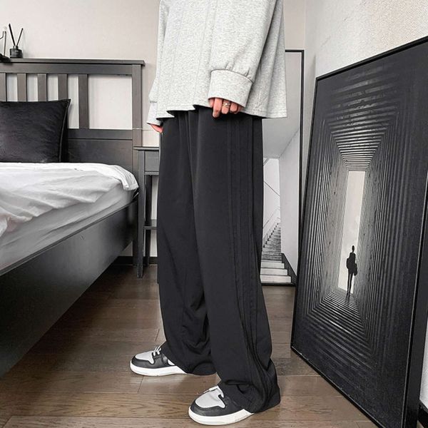 

casual pants trend large casual trousers in autumn, Black