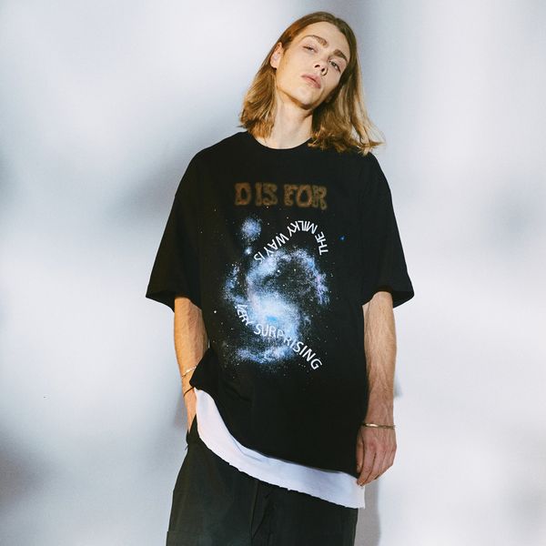 

2021 new unknown collision print t-shirts hip hop streetwear tshirts men fashion summer casual short sleeve tees male z66q, White;black