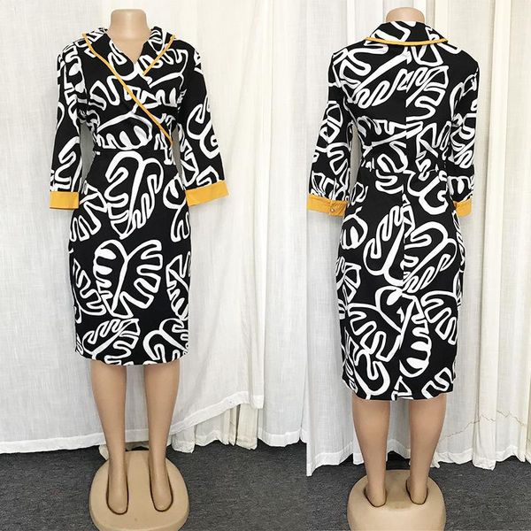 

ethnic clothing 2021 spring african women v-neck long sleeve dress clothes dresses for, Red