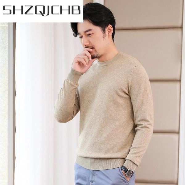

men's sweaters shzq 2021 pullover men knitted sweater long sleeve for autumn winter mens clothes korean style ropa hombre lw4457, White;black