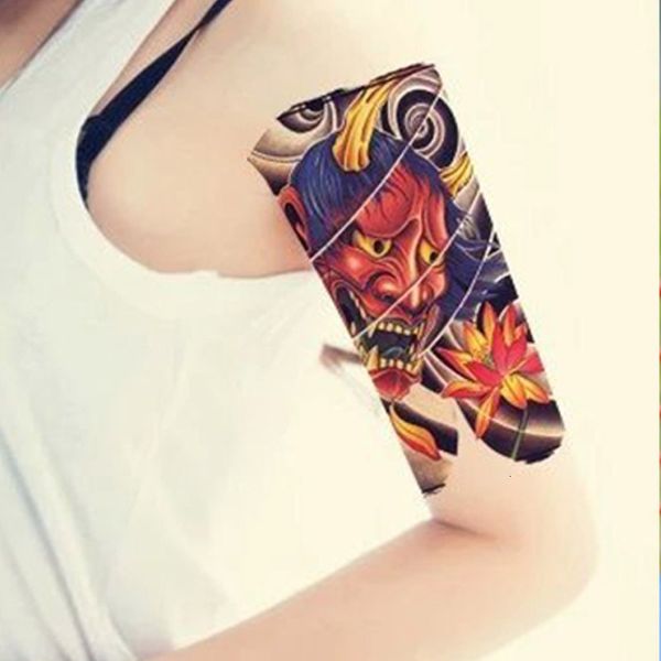 

tattoo patch waterproof men and women lasting flower arm simulation half fore tattoo calf