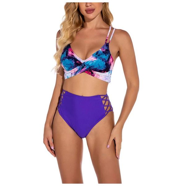 

one-piece suits womens fashion bikinipure cross strap two type swimsuits