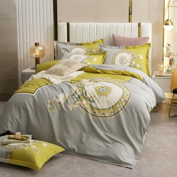 

bedding sets full  king 3d plant cotton 4pcs set duvet cover pillowcase flat bed sheet bedspreads home el bedclothes bedroom