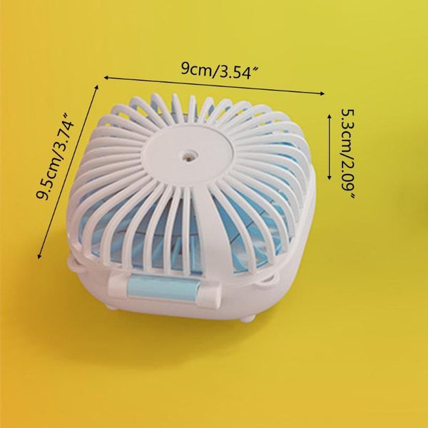 

electric fans handheld mini foldable fan handle deskspray battery operated with power bank for wowen travel outdoor dropship