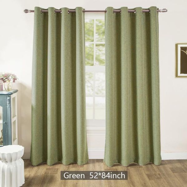 

curtain & drapes living room light blocking stylish decoration grommet draping look thermal solid polyester elegant darkening