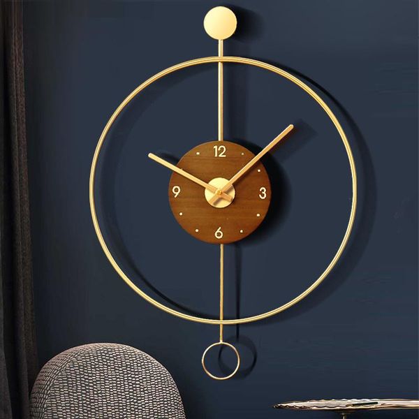 

nordic simple modern clock wall clock living room home light luxury decoration creative personality wall ld409