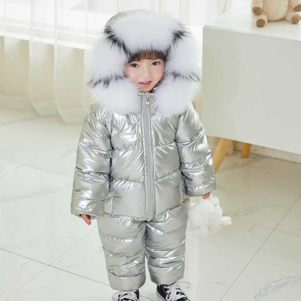 -30 Russo inverno quente snowsuit 2021 roupas de bebê roupas para baixo jaqueta ao ar livre infantil escalada escalada romper menino crianças macacão 1-5 y h0909