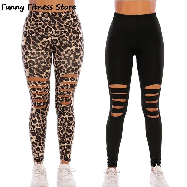 

leopard yoga pants fitness women sports leggings high waist gym workout running tights slim push up female trousers hole pants, White;red