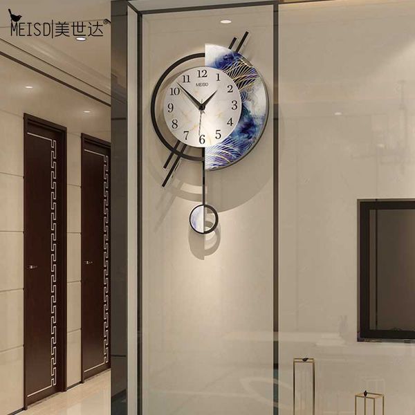 

wall clocks meisd 2021 quality clock large nordic pendulum watch creative home decor stickers silent living room horloge