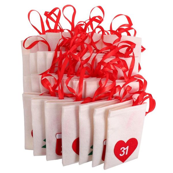 

gift wrap 1 set year drawstring bag hanging pouch calendar christmas wrapping