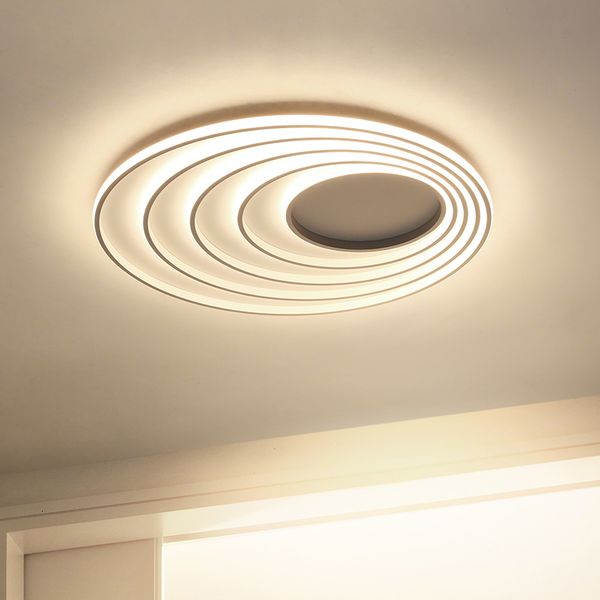 

2021 new modern circle led ceiling light to room decoration round house lustre lamp with remote electrical device ujvp