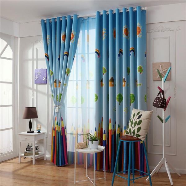 

curtain & drapes beautiful colorful printed blackout curtains for children living room bedroom kids home decorative custom made