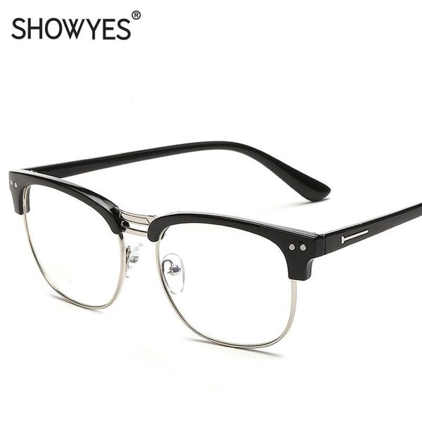 

fashion sunglasses frames est eye glasses frame women oversized spectacle big size full-framed men optical eyeglasses clear eyeglass 232, Black