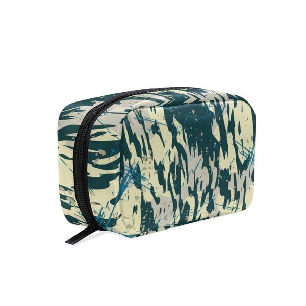

cosmetic bags & cases fengju makeup bag portable toiletries fashionable square storage for girls lady woman brightly