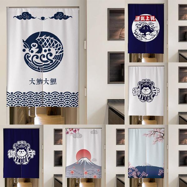 

curtain & drapes japanese style cotton linen kitchen door decoration cloth half partition blackout