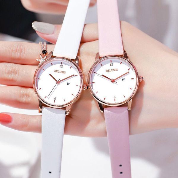 

wristwatches designer women watch ms. students korean version of the simple fashion waterproof temperament ladies wristwatch, Slivery;brown