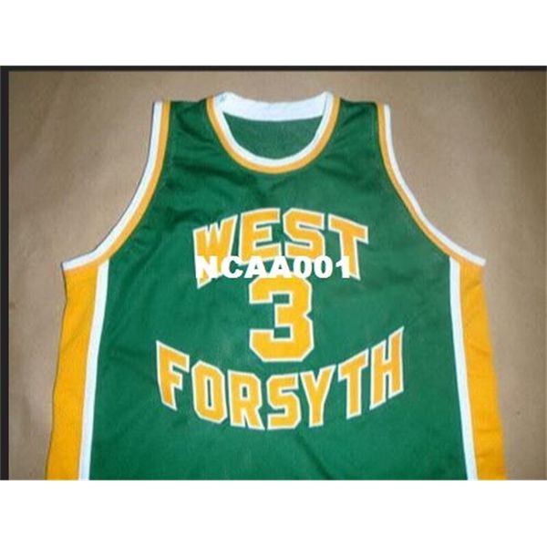 

21s #3 chris paul west forsyth high school college jersey size s-4xl or custom any name or number, Black