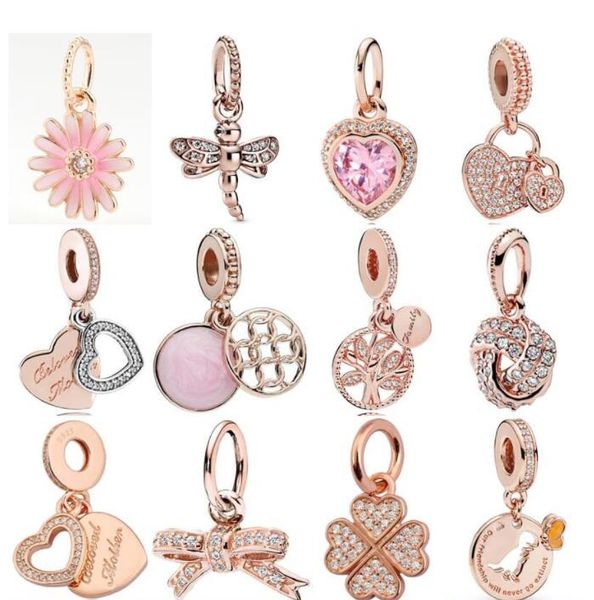 

real pink mom letters mother and daughter hearts dream catcher charm 925 sterling silver beads fit pandora bracelet necklace diy jewelery