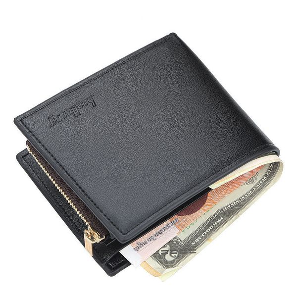 

salesaleluxury on on wallets solid slim portfolios men leather casual credit card holders purse, Red;black