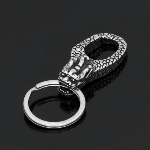 

keychains vikingceltic 316l stainless steel animal keychain, Silver